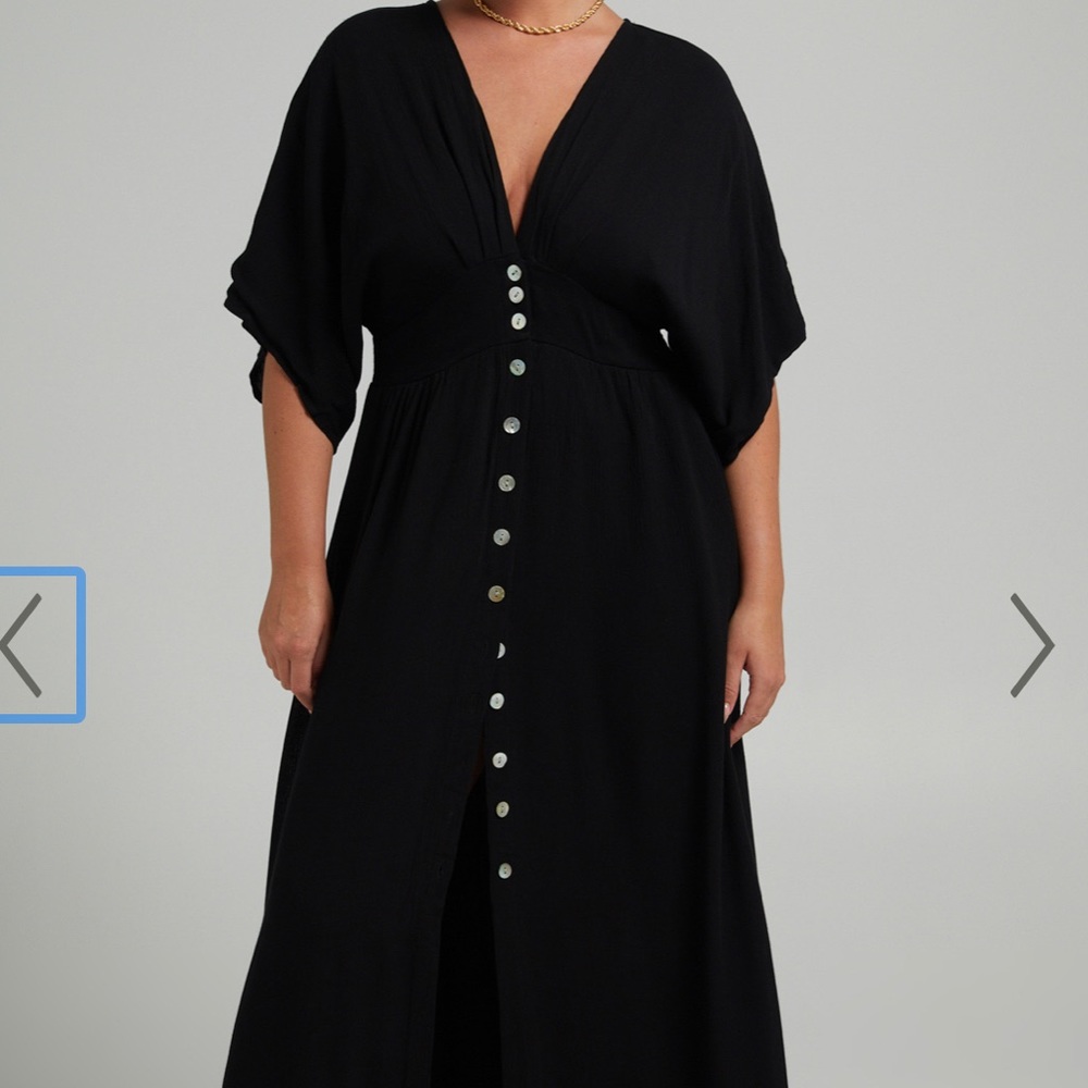 Black Boho Maxi Dress